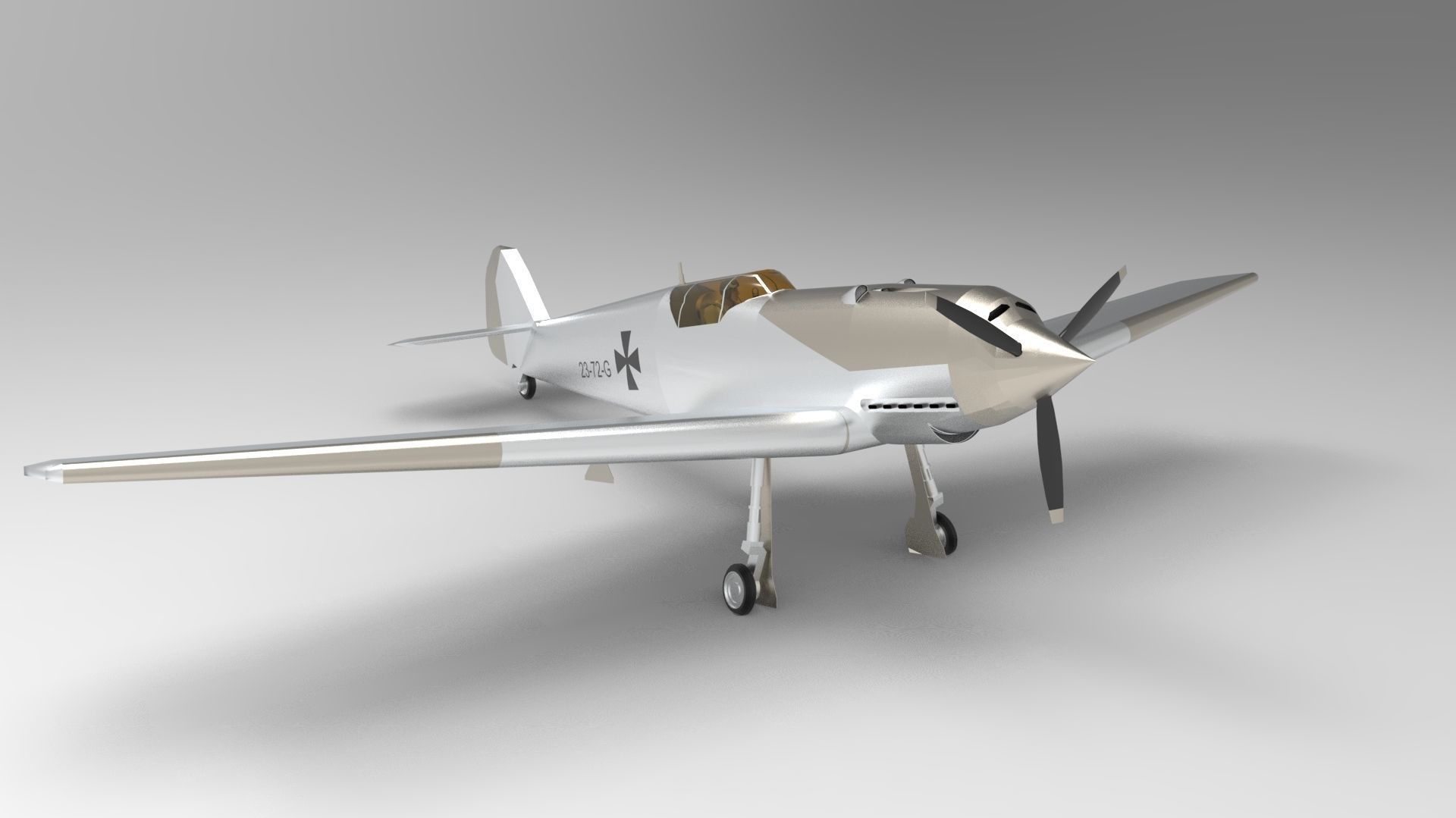Messerschmitt Bf 109 3D model_6