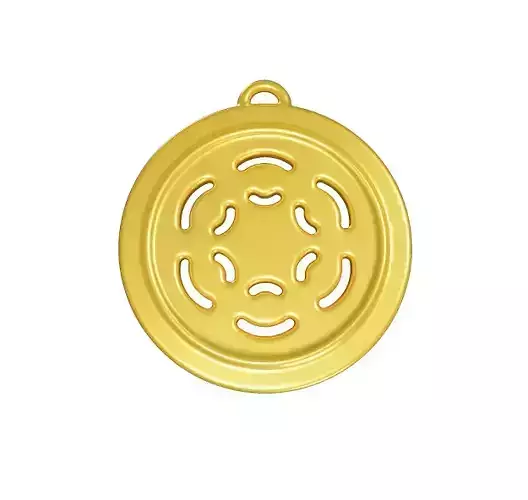 Spectacular Gold Medal Low-poly 3D model Spectacular Gold Medal Low-poly 3D model