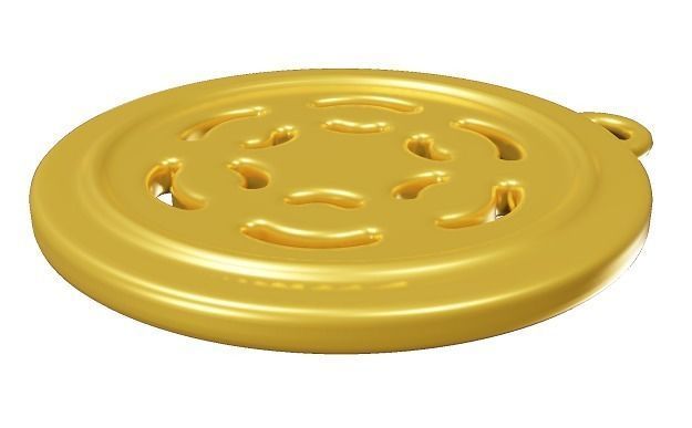 Spectacular Gold Medal Low-poly 3D model_2