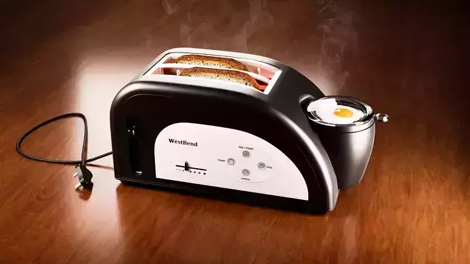 West Bend Toaster with Egg Cooker