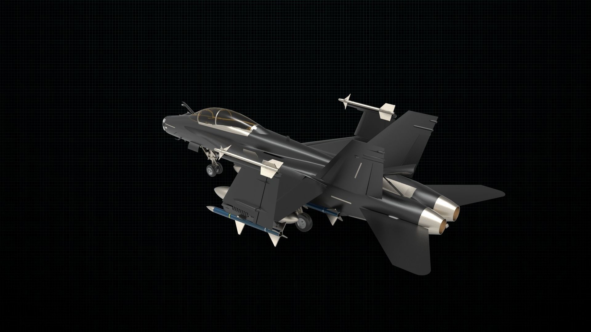McDonnell Douglas FA 18 Hornet 3D model_4