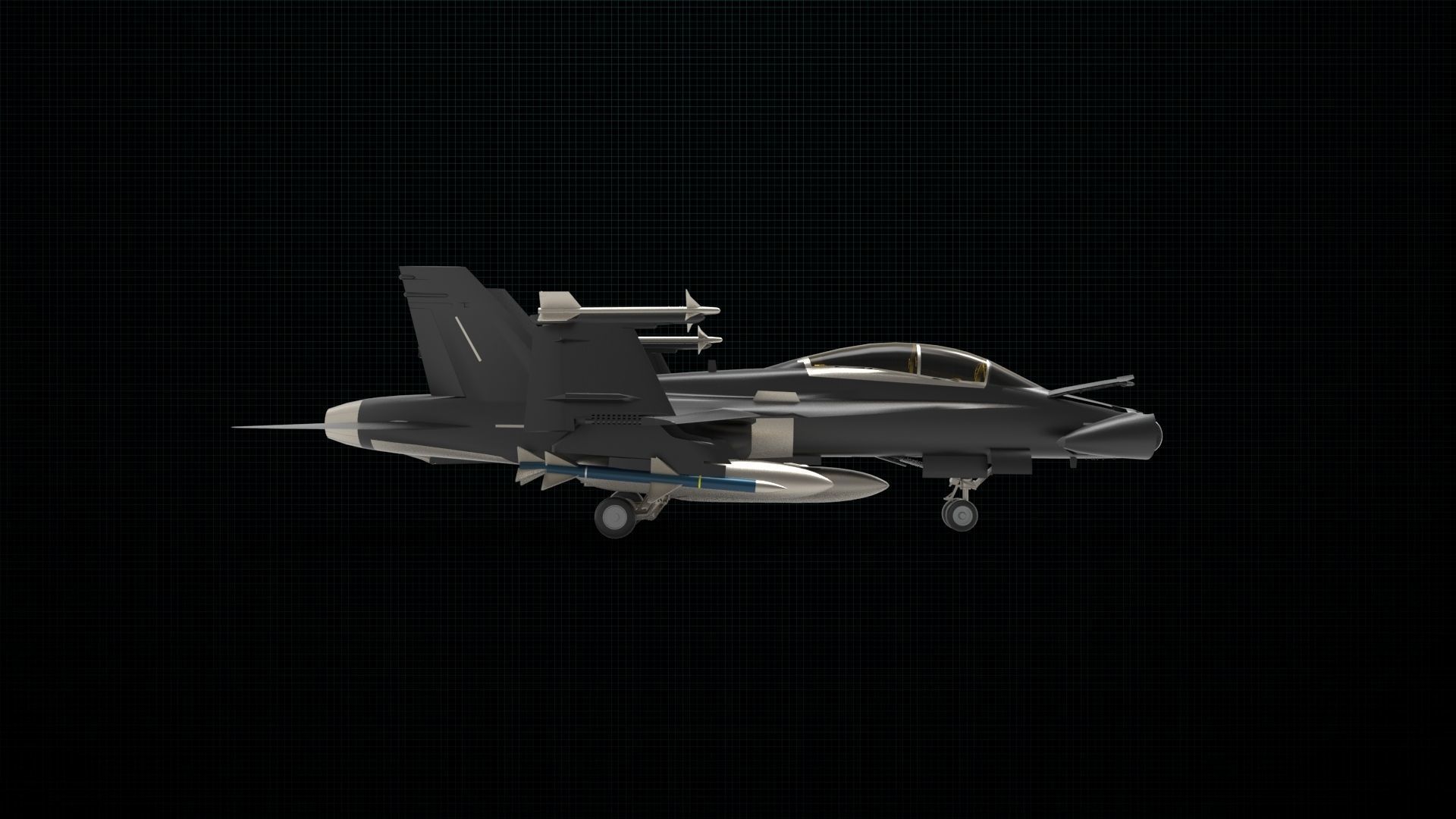 McDonnell Douglas FA 18 Hornet 3D model_1