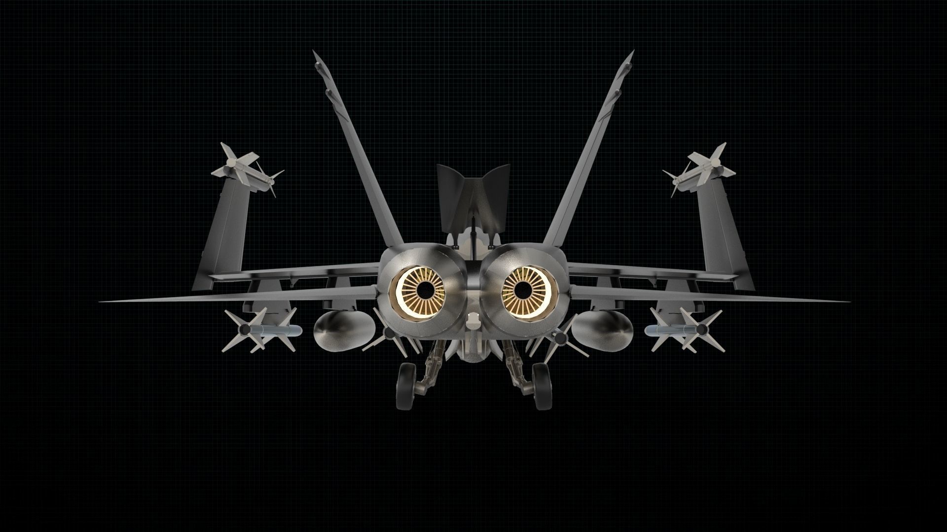 McDonnell Douglas FA 18 Hornet 3D model_5