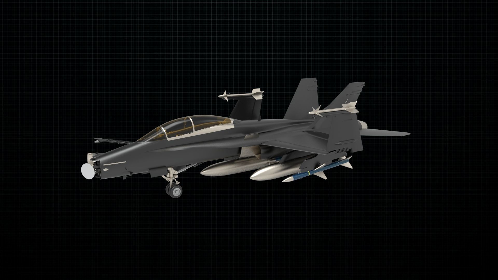 McDonnell Douglas FA 18 Hornet 3D model_3