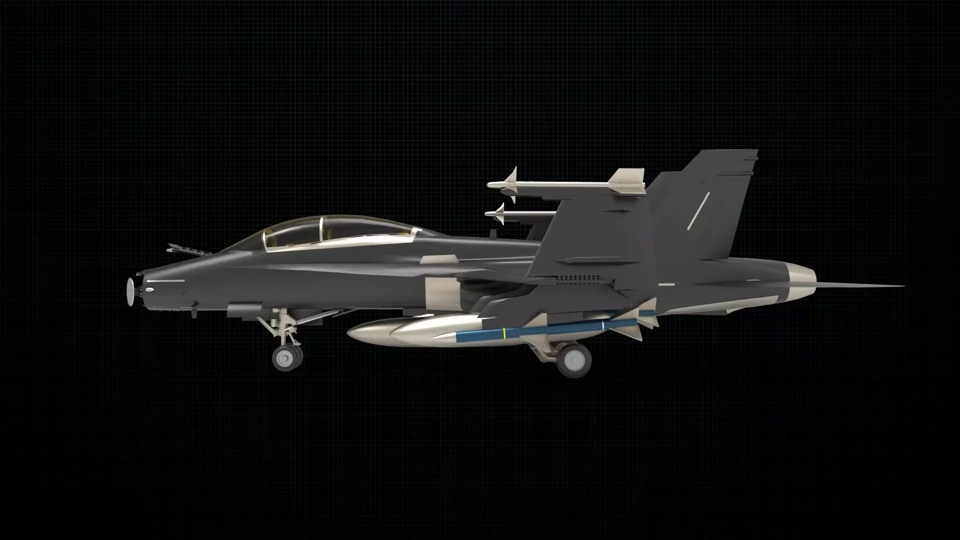 McDonnell Douglas FA 18 Hornet 3D model_0