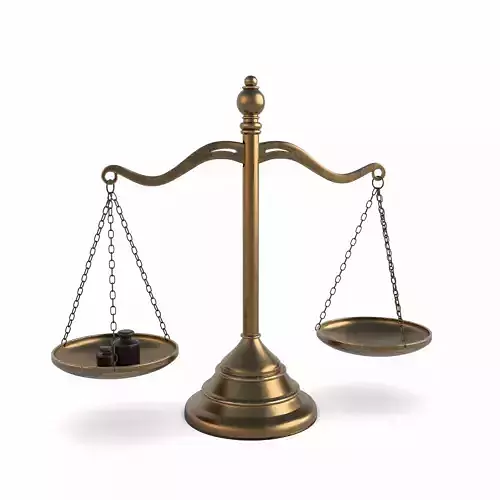 Scales balance scale 3D model