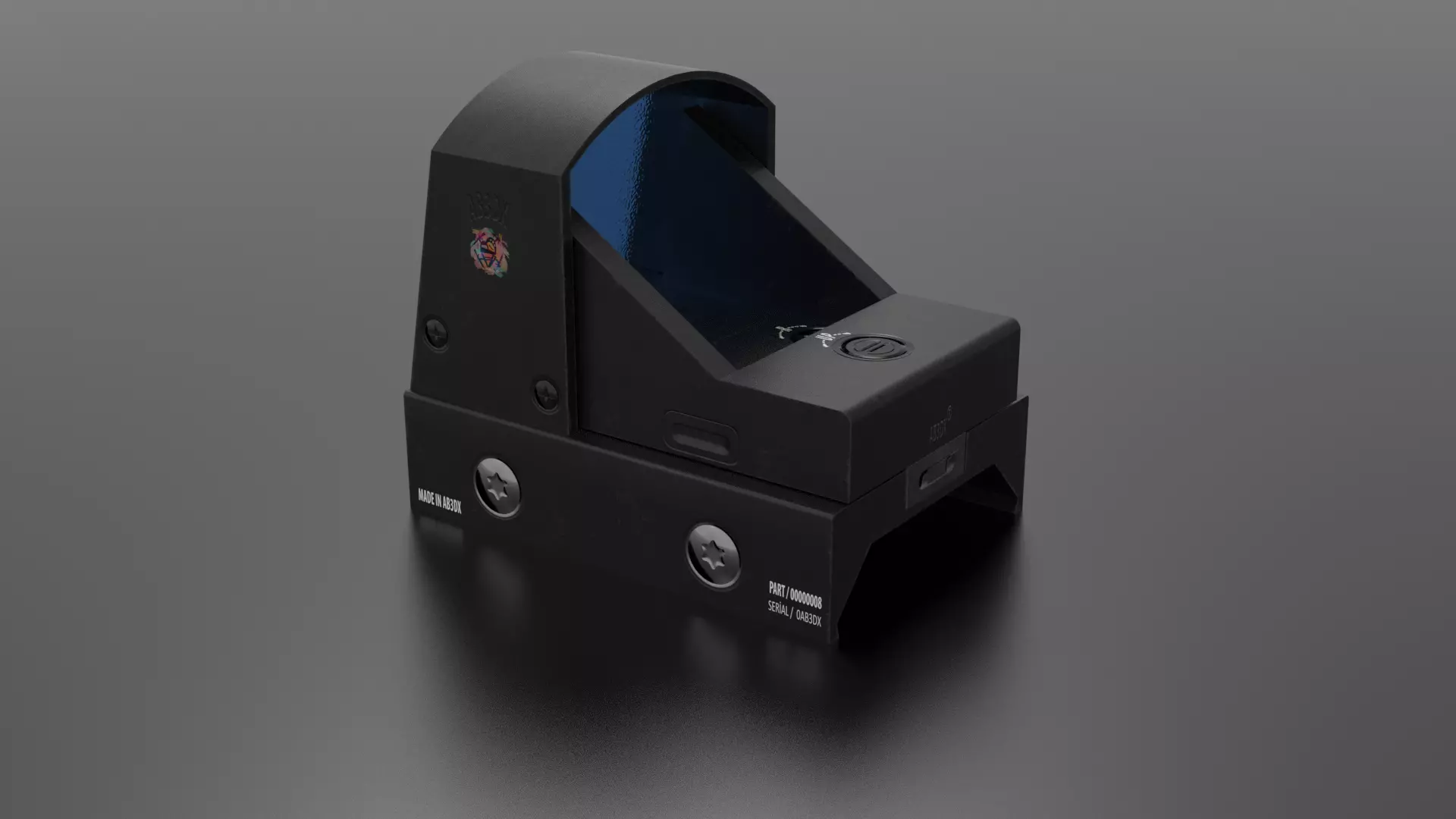 Holomicro Sight Micro Low-poly 3D model_0
