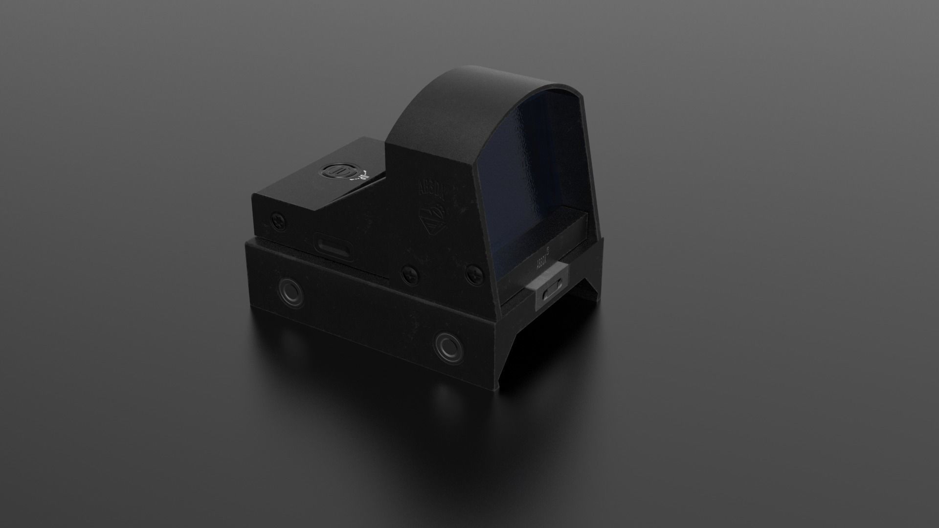 Holomicro Sight Micro Low-poly 3D model_2