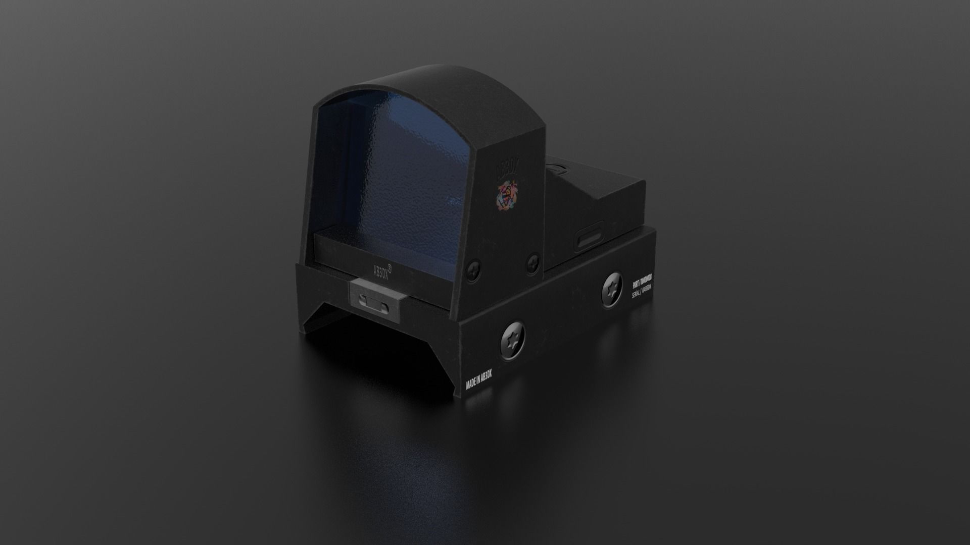 Holomicro Sight Micro Low-poly 3D model_3