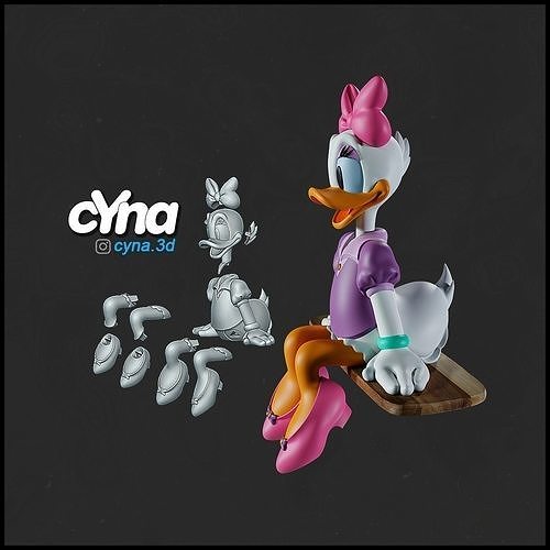 Daisy Duck -  3D print model