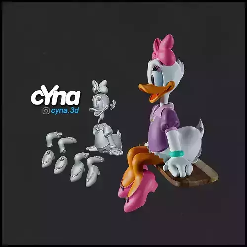 Daisy Duck -  3D print model
