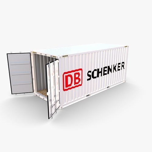20ft Shipping Container DB Schenker 3D model