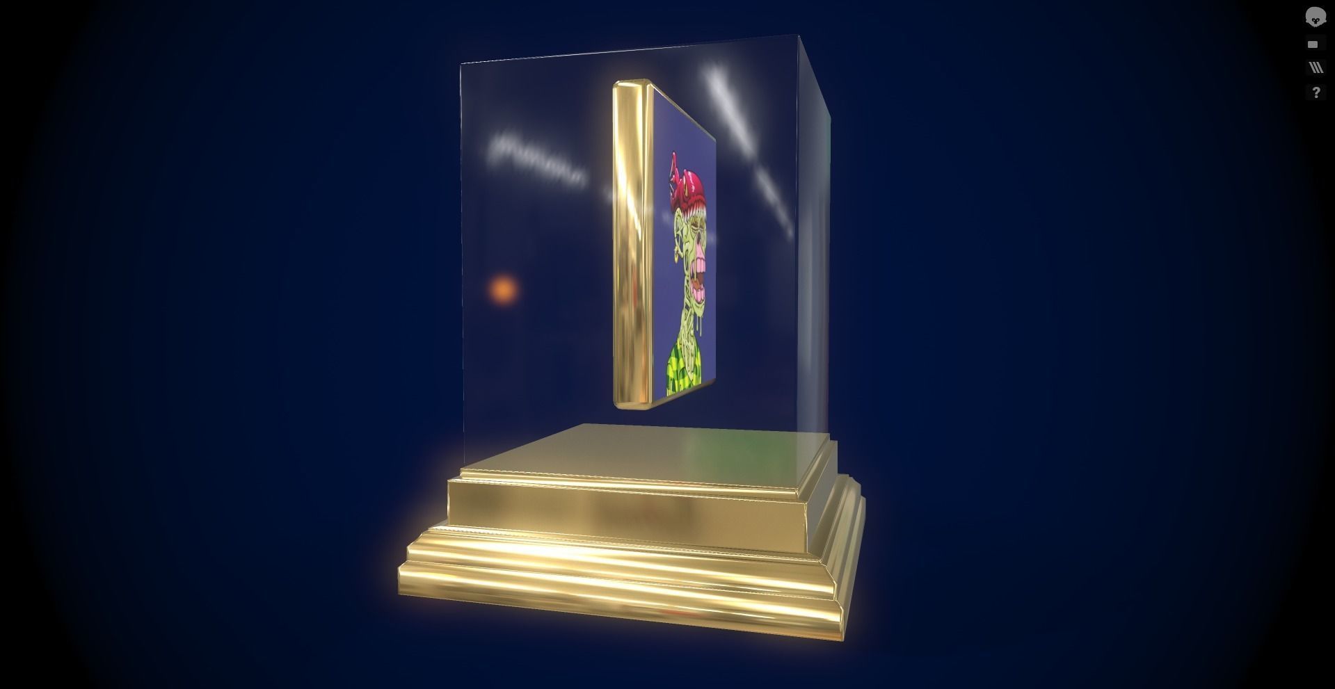 Mutant Ape 3 Gold Club Low-poly 3D model_4