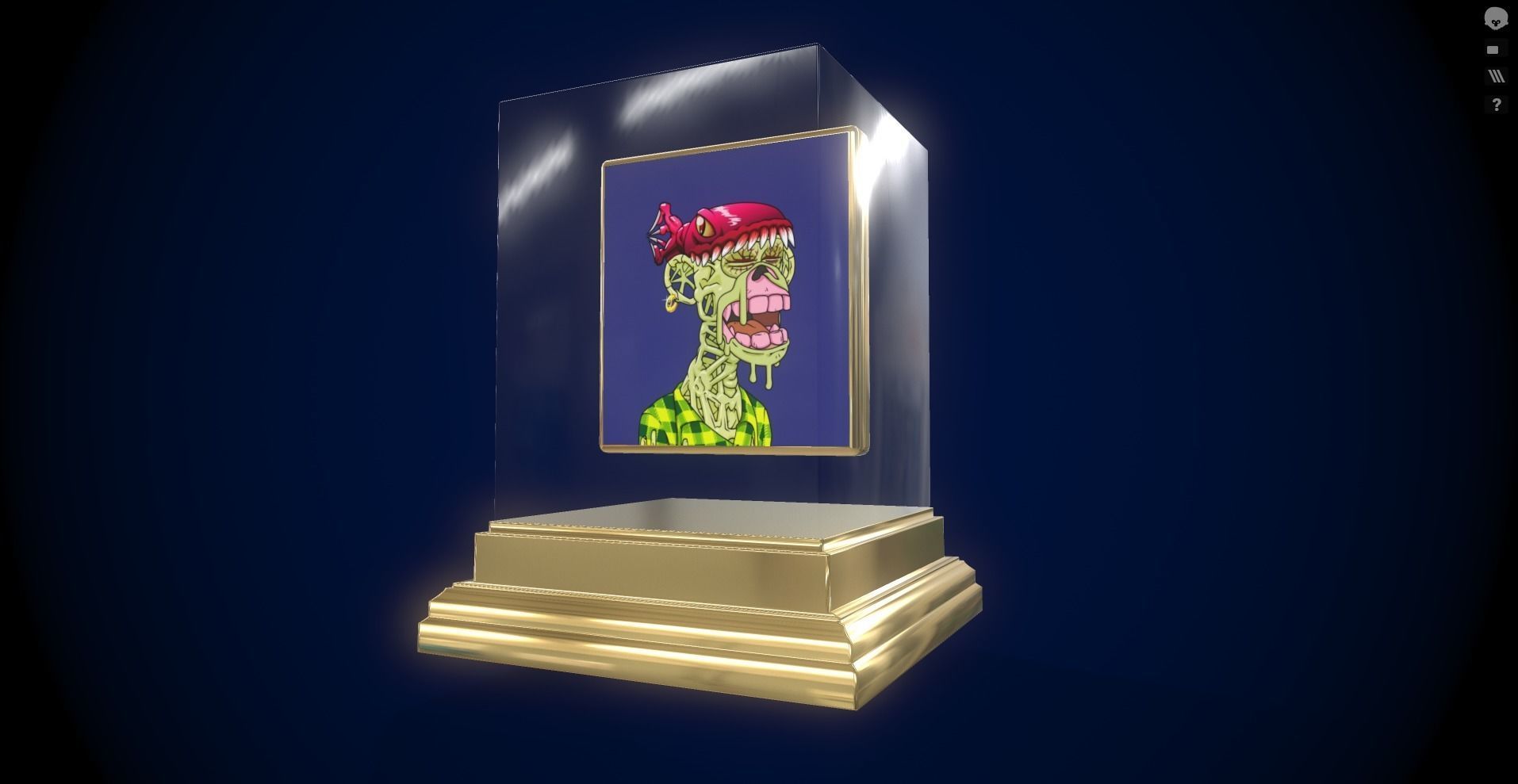 Mutant Ape 3 Gold Club Low-poly 3D model_12