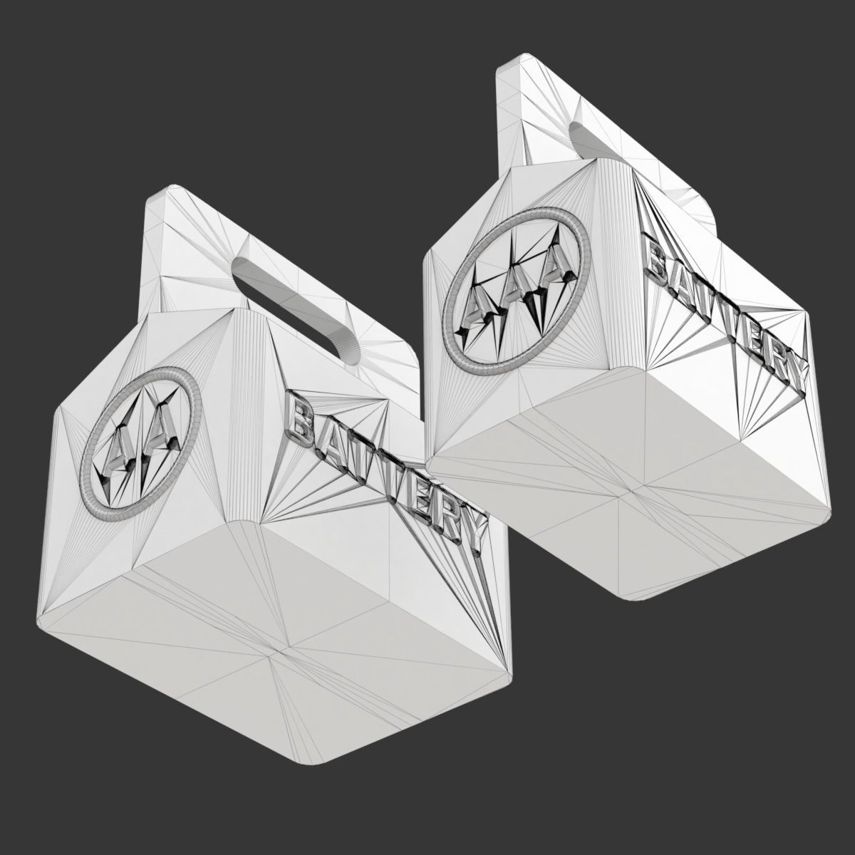 Printable Battery Holder 3D print model_14