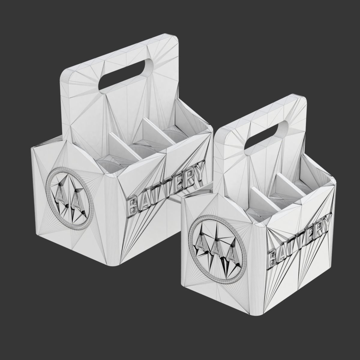 Printable Battery Holder 3D print model_12