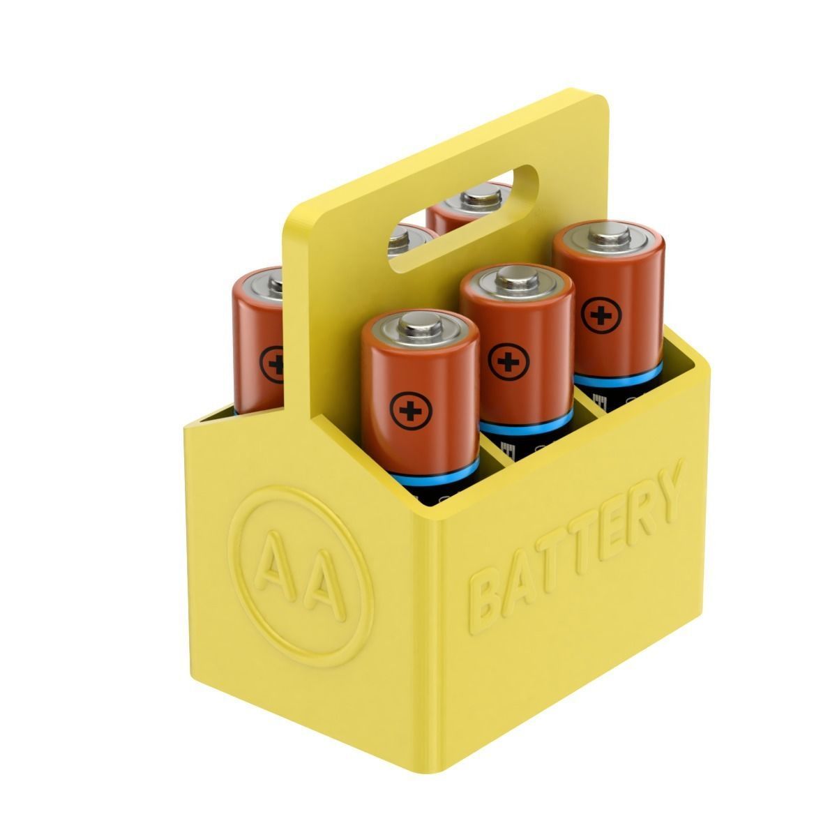 Printable Battery Holder 3D print model_4