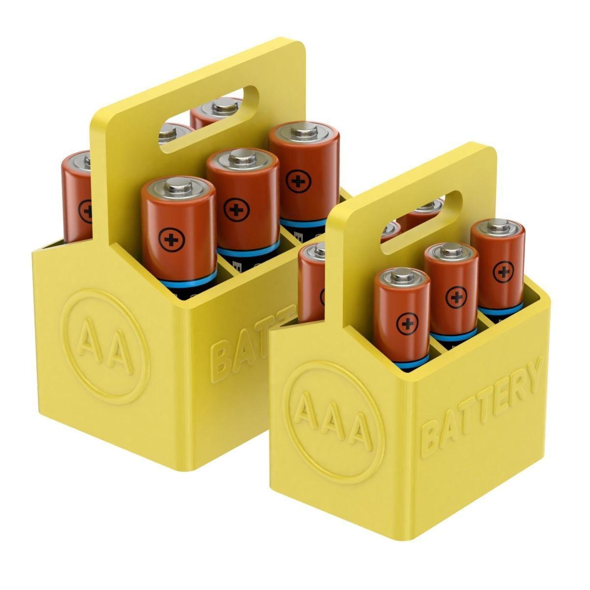 Printable Battery Holder 3D print model_1