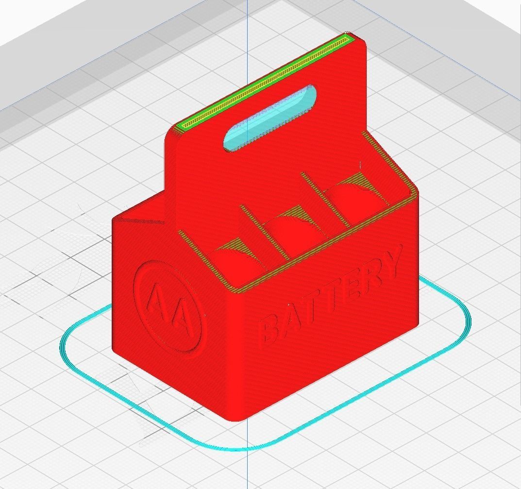 Printable Battery Holder 3D print model_11