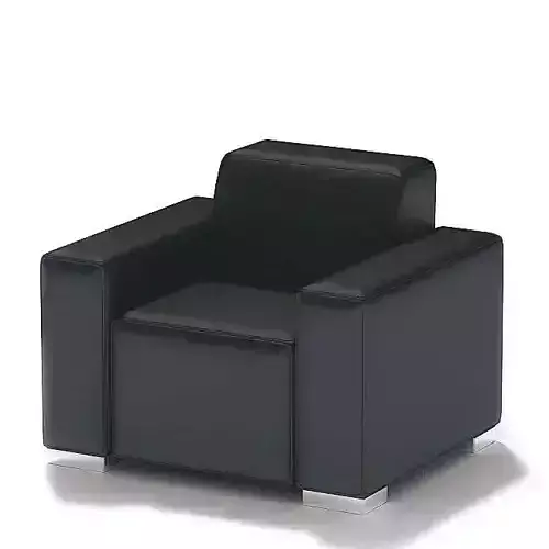 Black Cushion Armchair