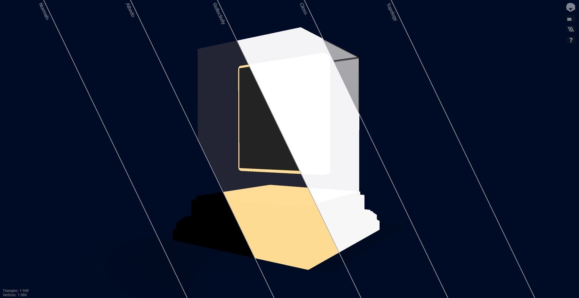 Mutant Ape 4 Gold Club Low-poly 3D model_10