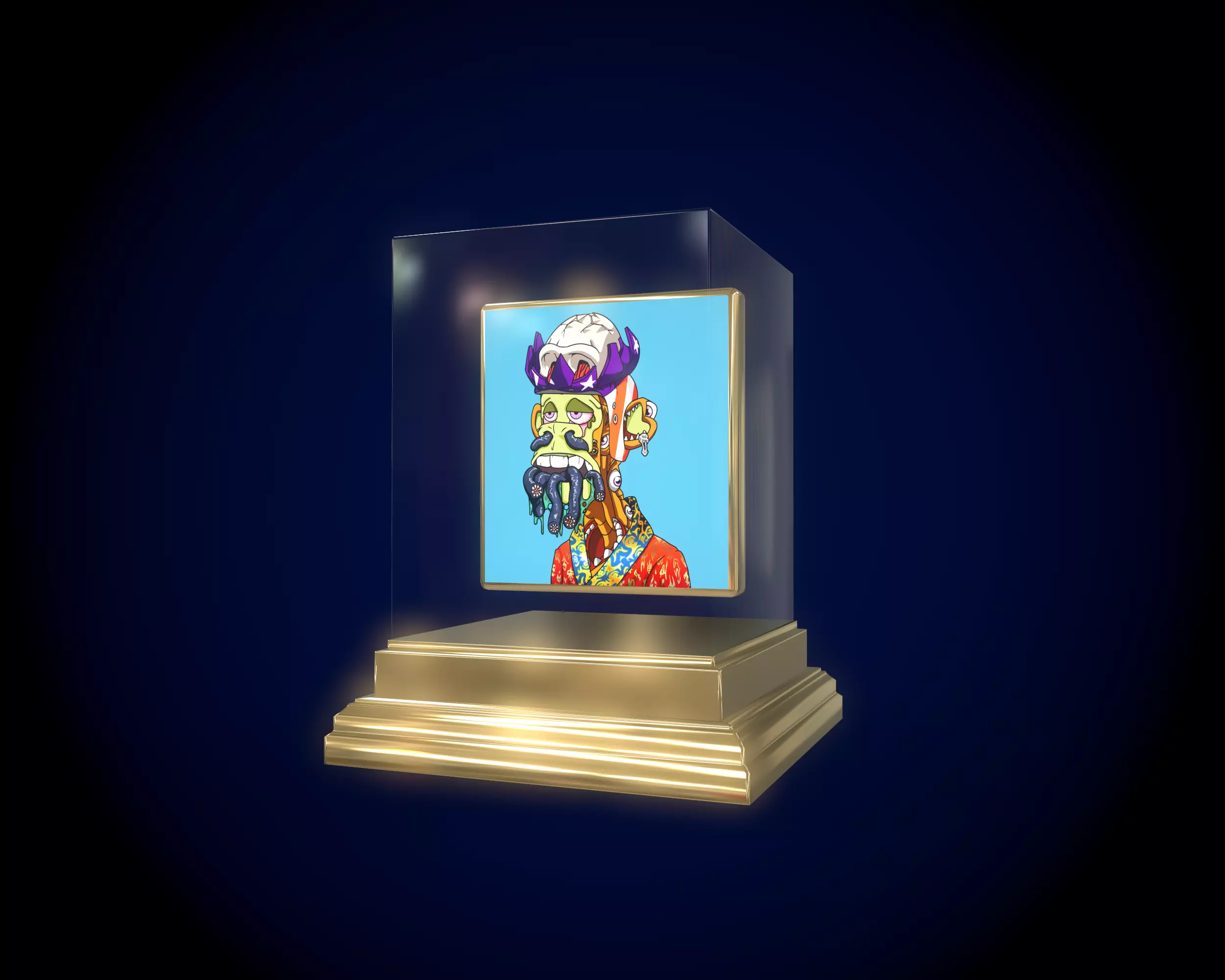 Mutant Ape 5 Gold Club 3D model_0