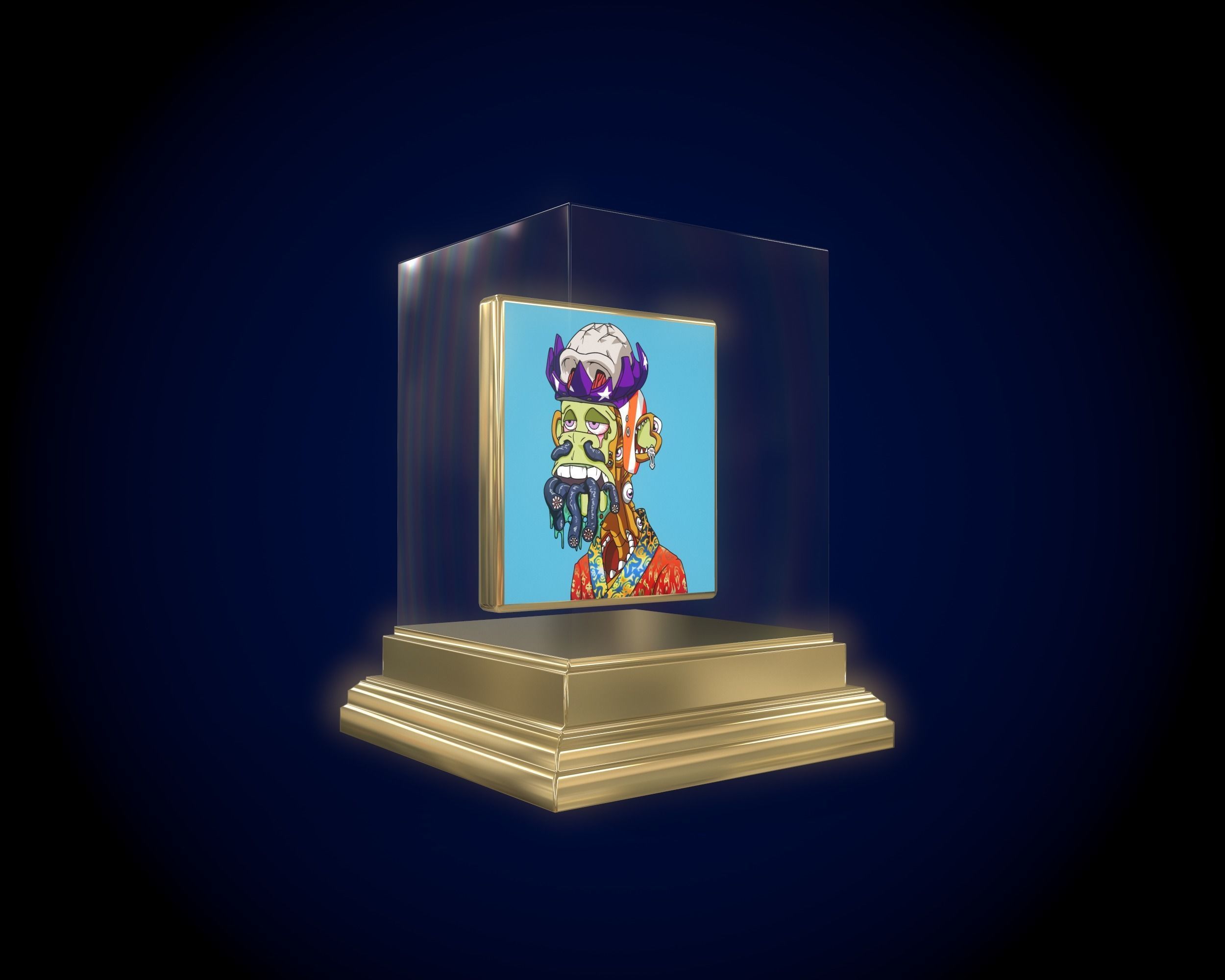 Mutant Ape 5 Gold Club 3D model_9