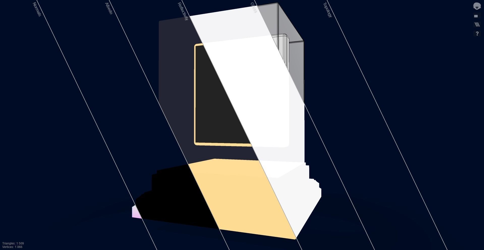 Mutant Ape 5 Gold Club 3D model_11