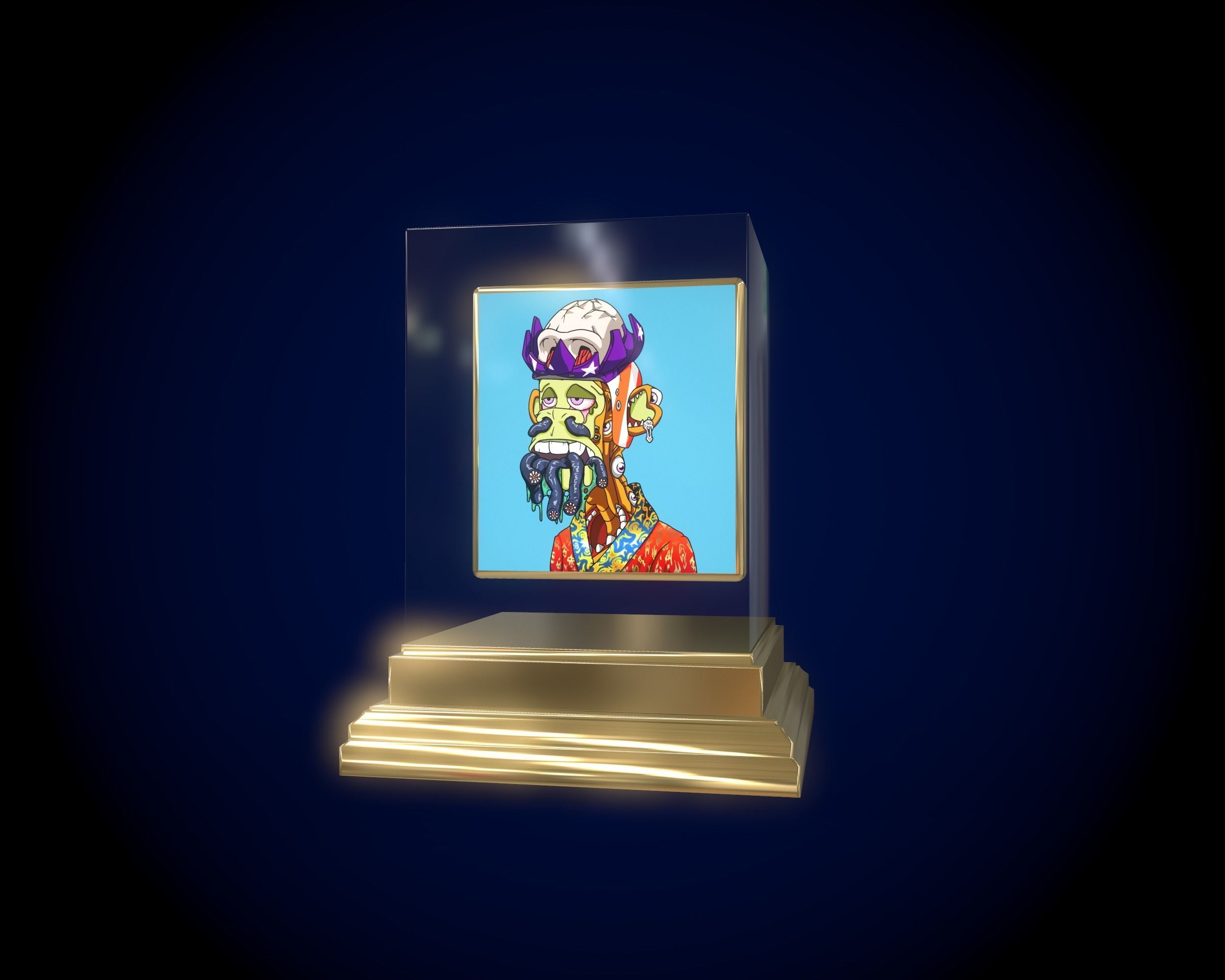 Mutant Ape 5 Gold Club 3D model_6