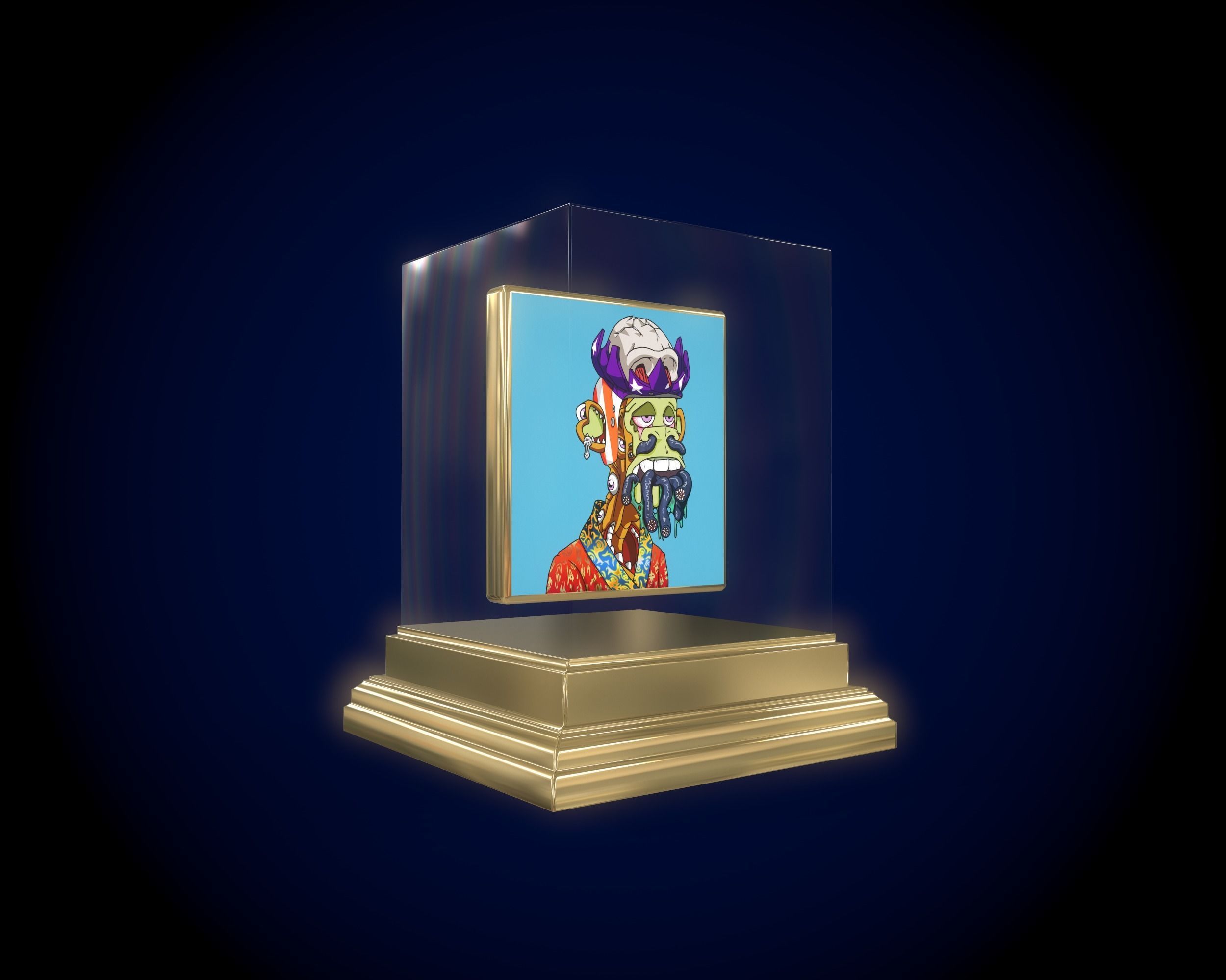 Mutant Ape 5 Gold Club 3D model_4