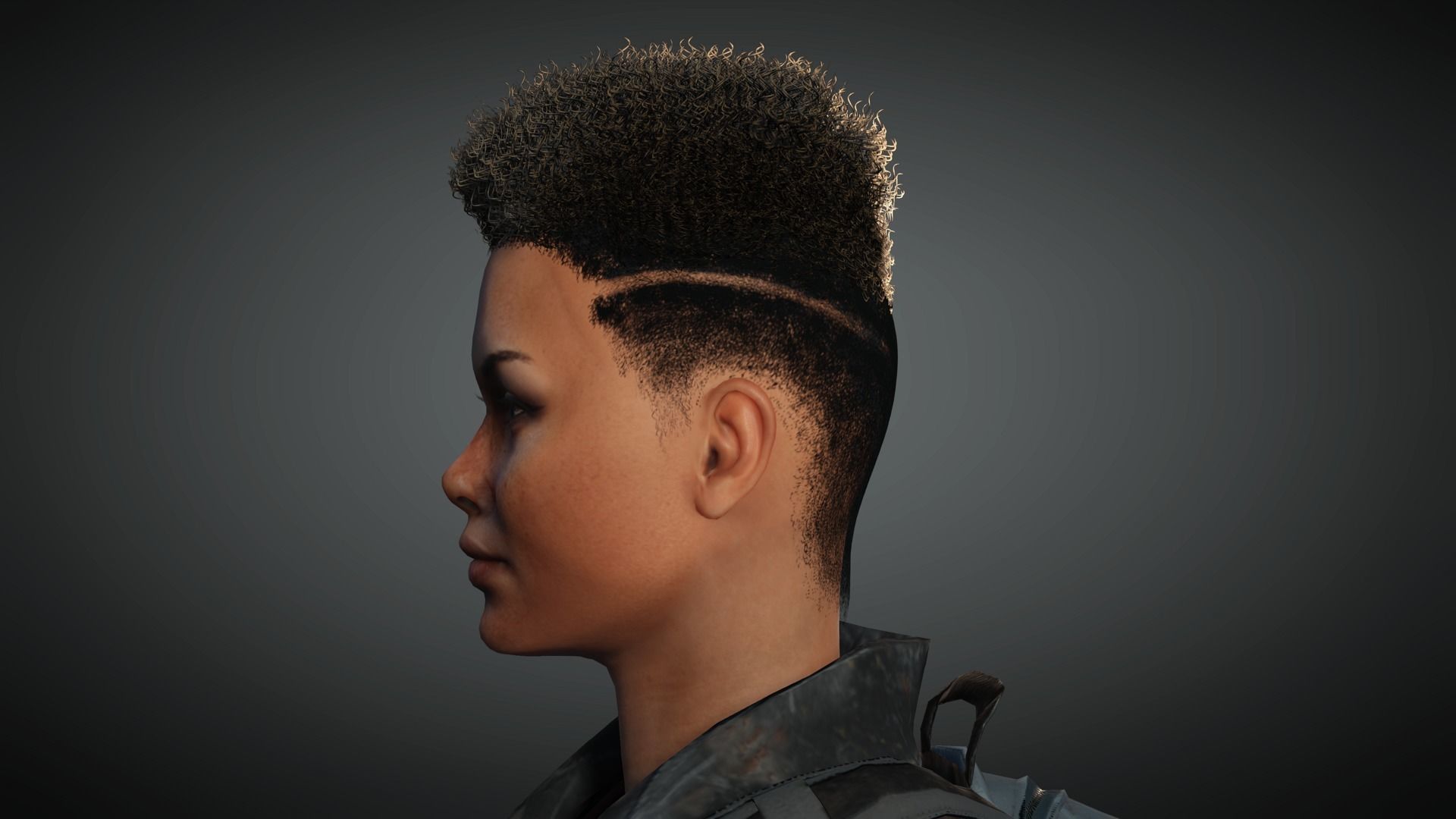 AAA Apocalypse Female Character 05 Low-poly 3D model_21