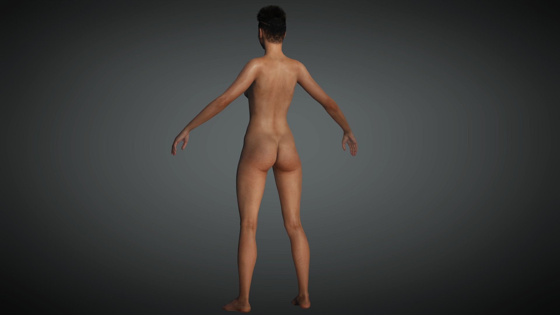 AAA Apocalypse Female Character 05 Low-poly 3D model_13