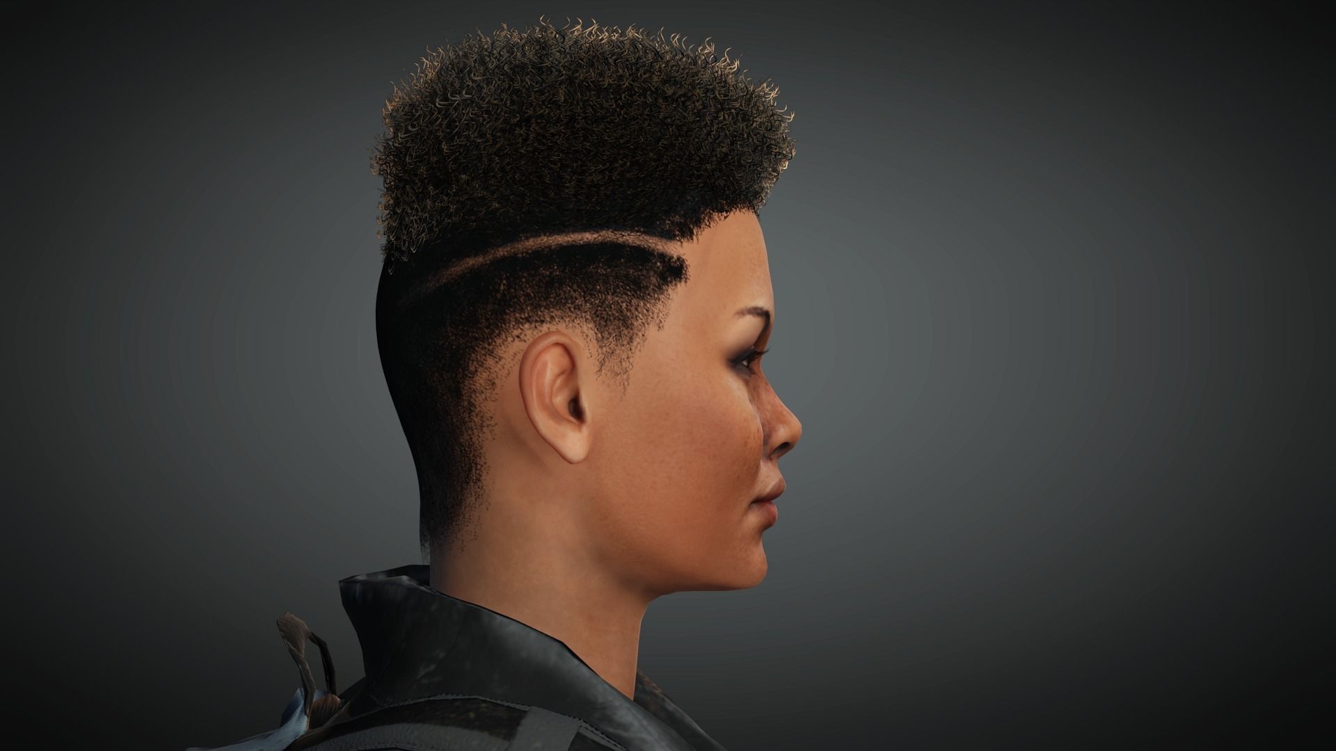 AAA Apocalypse Female Character 05 Low-poly 3D model_19