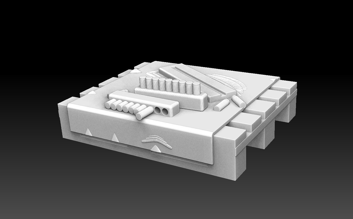 Palmcrantz Nordenfelt Mechanical Machine Gun 3D print model_3