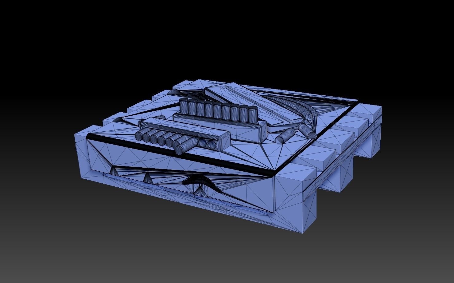 Palmcrantz Nordenfelt Mechanical Machine Gun 3D print model_4