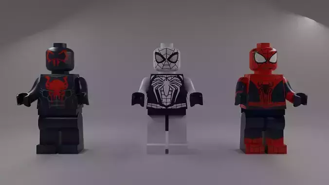 3 lego spiderman