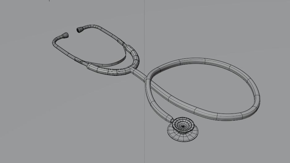 stethoscope medical 3D model_4