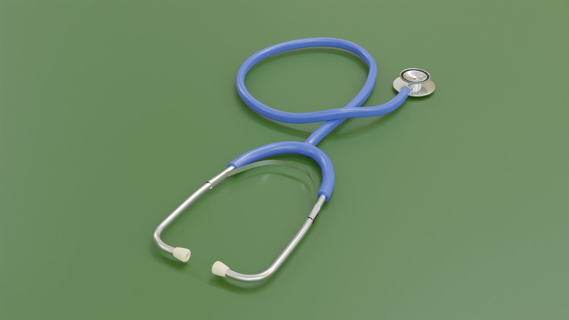 stethoscope medical 3D model_1