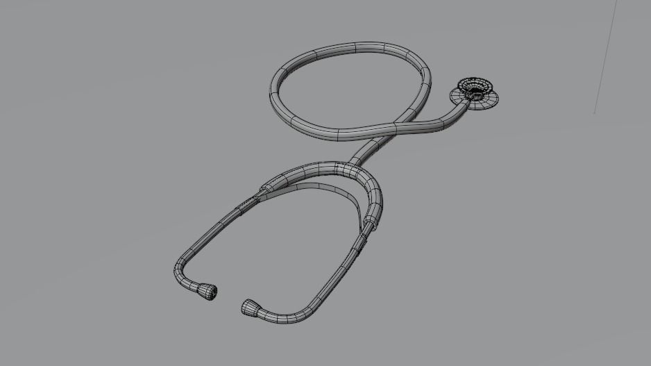 stethoscope medical 3D model_3
