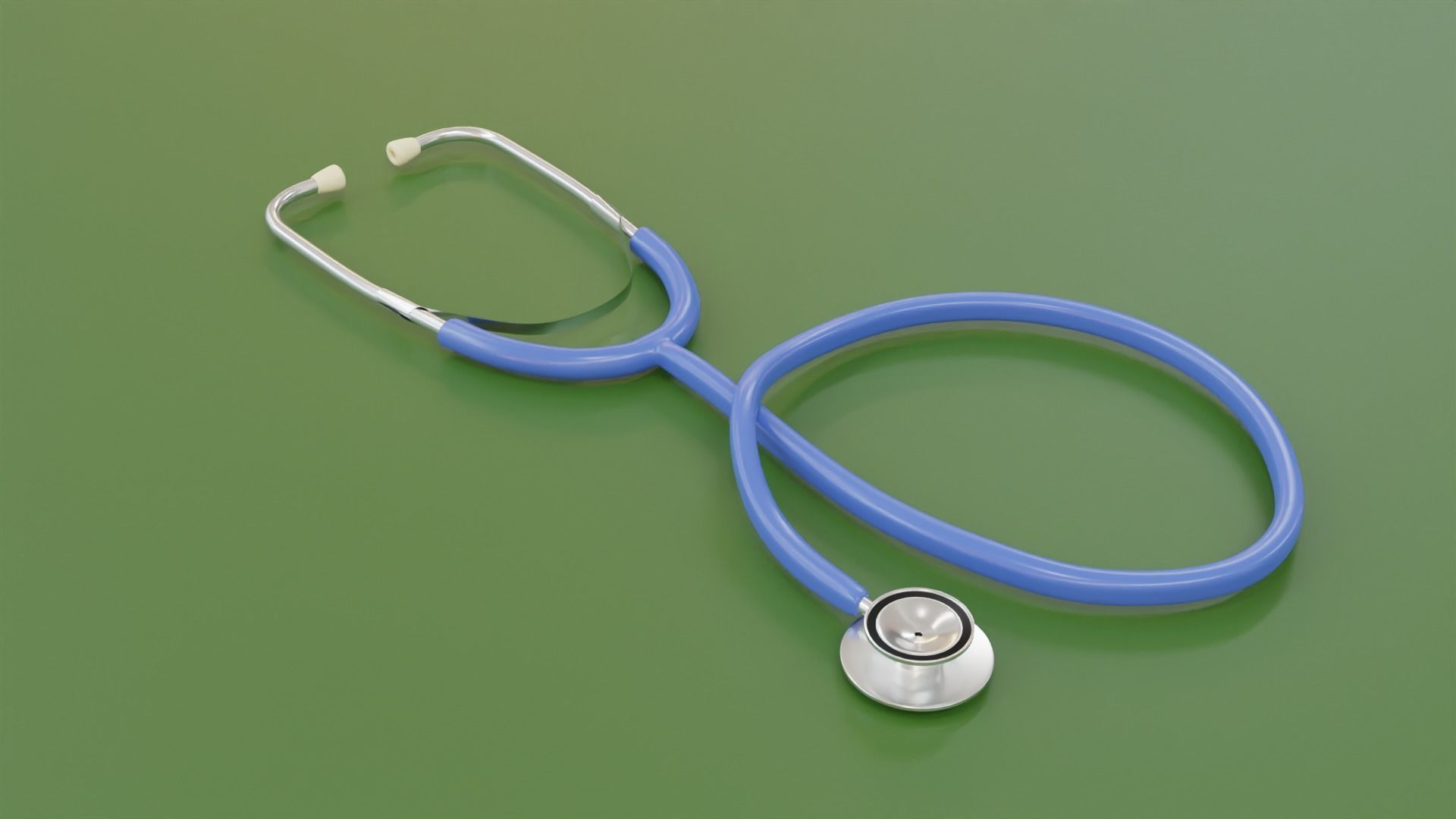 stethoscope medical 3D model_2