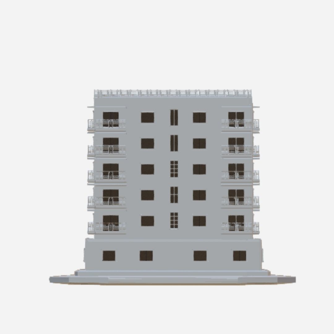 Building 3D model apartment 3D model_6