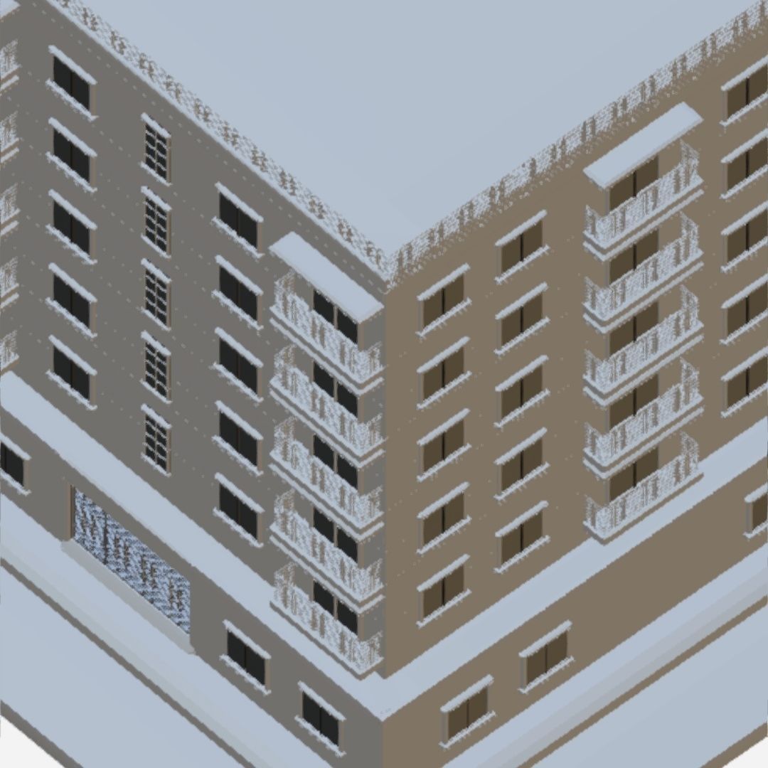 Building 3D model apartment 3D model_3