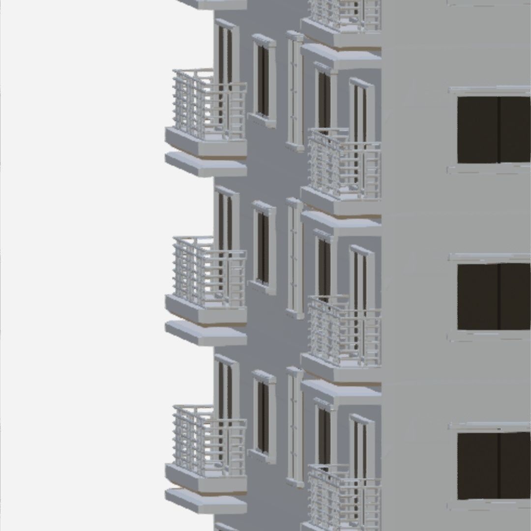 Building 3D model apartment 3D model_1