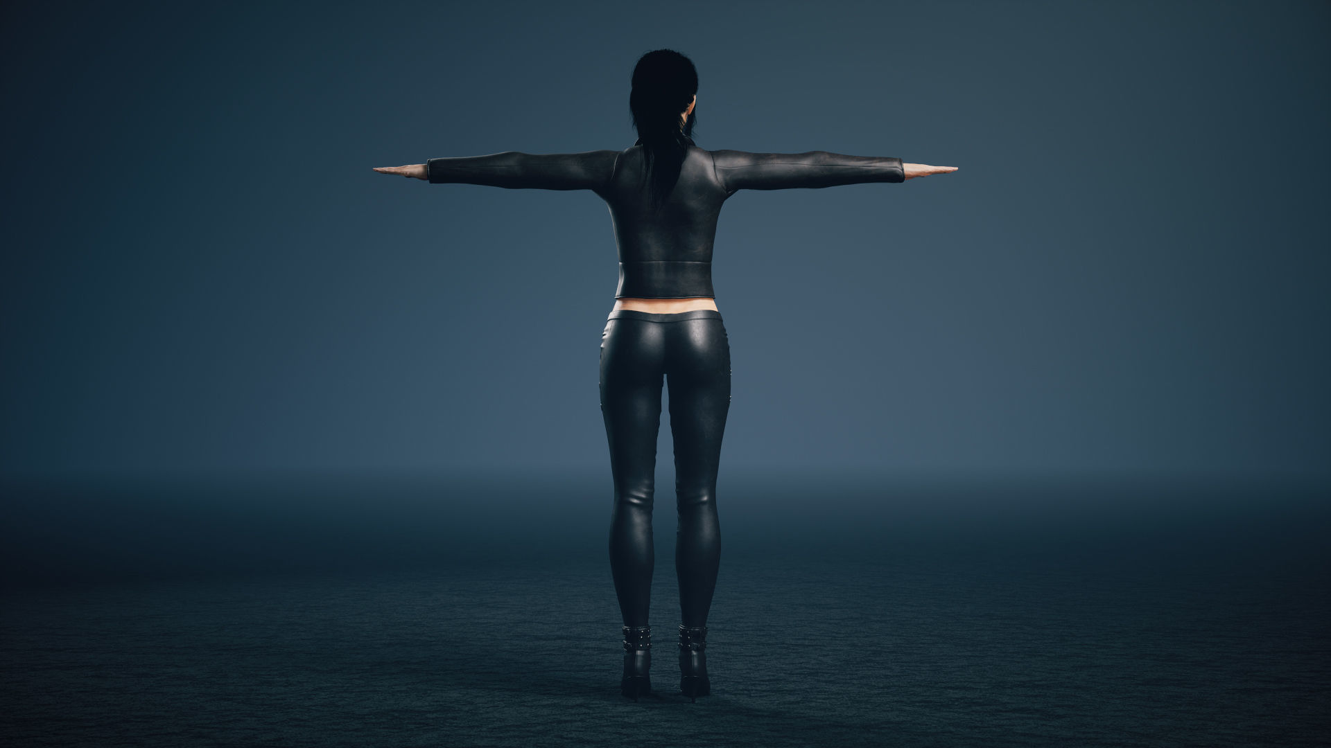 Unreal Engine 5 Maya Rigged Model With Facial Blendshapes Low-poly 3D model_7