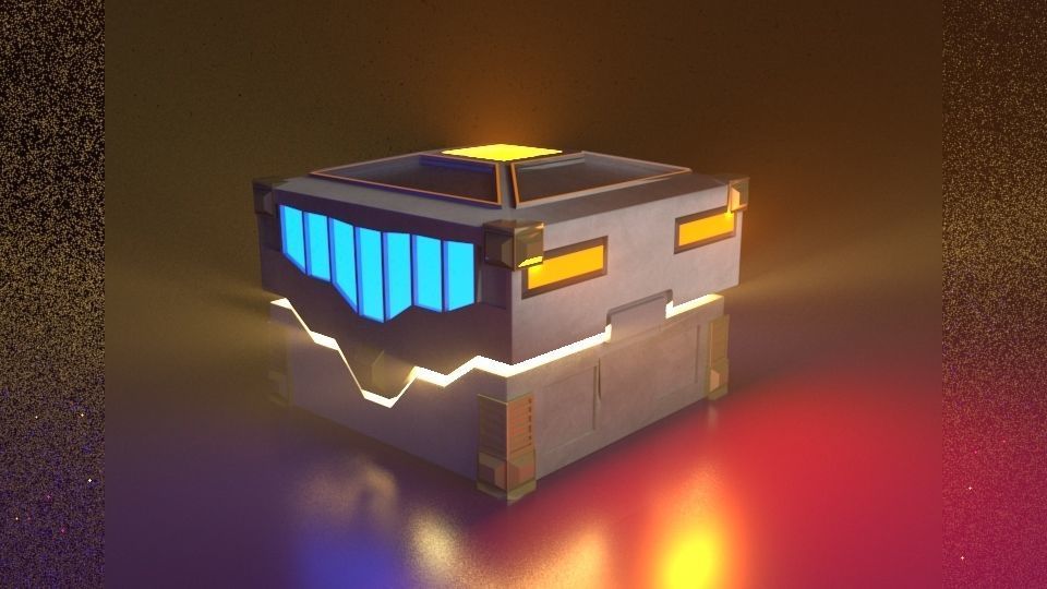 Treasure Box Free 3D model_1
