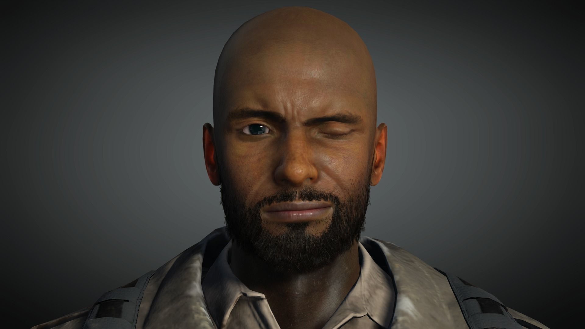 AAA Apocalypse Male Character 01 Low-poly 3D model_15