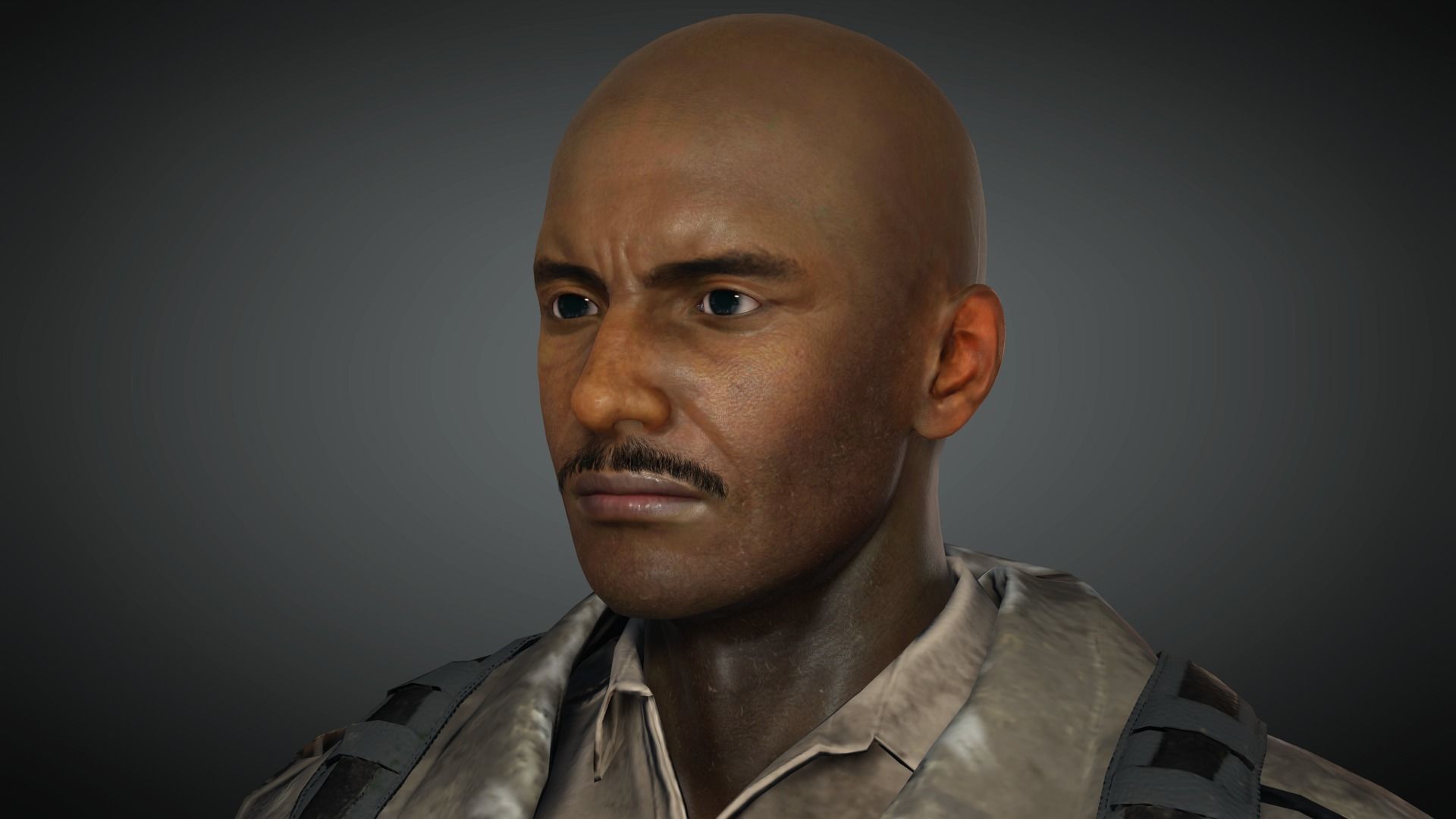 AAA Apocalypse Male Character 01 Low-poly 3D model_18