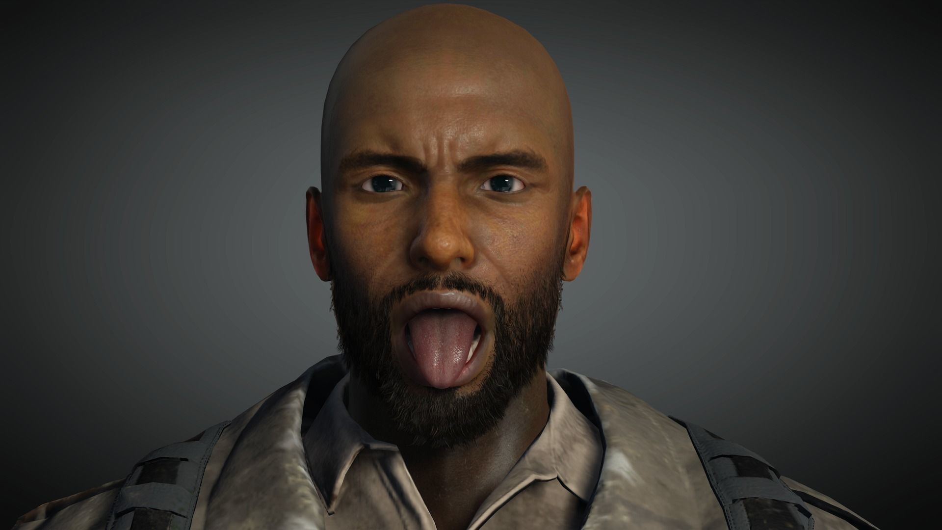 AAA Apocalypse Male Character 01 Low-poly 3D model_16