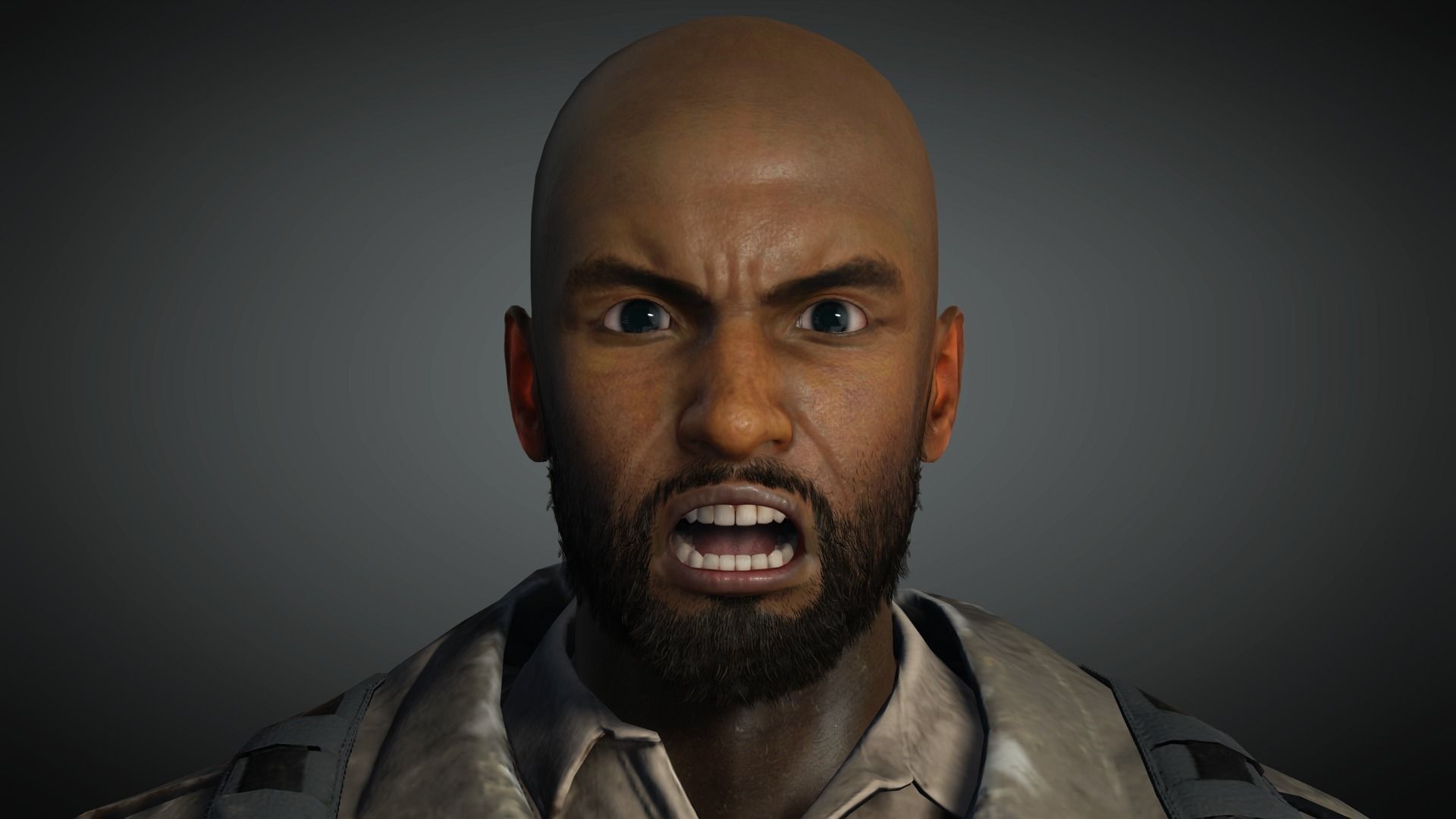 AAA Apocalypse Male Character 01 Low-poly 3D model_14