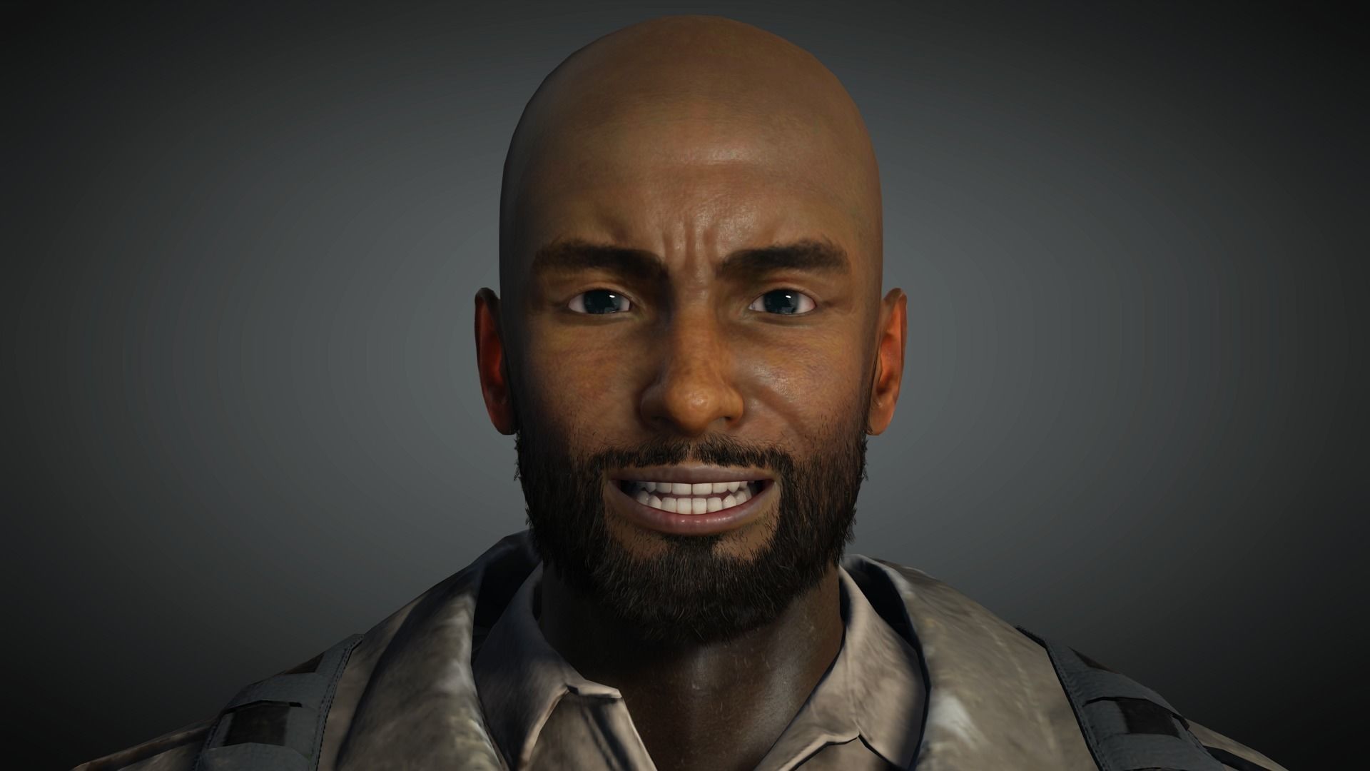 AAA Apocalypse Male Character 01 Low-poly 3D model_12